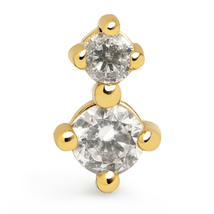 Orecchino Petite  Argento Placcato Oro