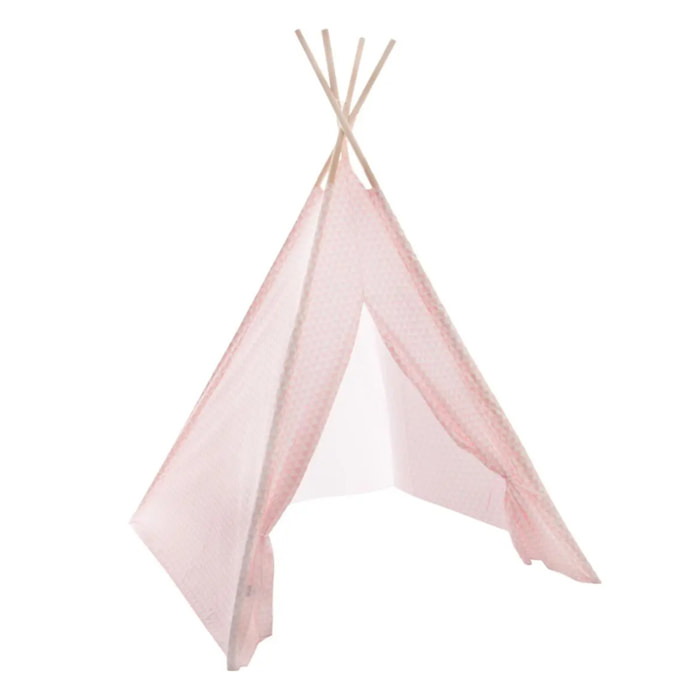 Tipi pour enfant 120x120x160cm rose