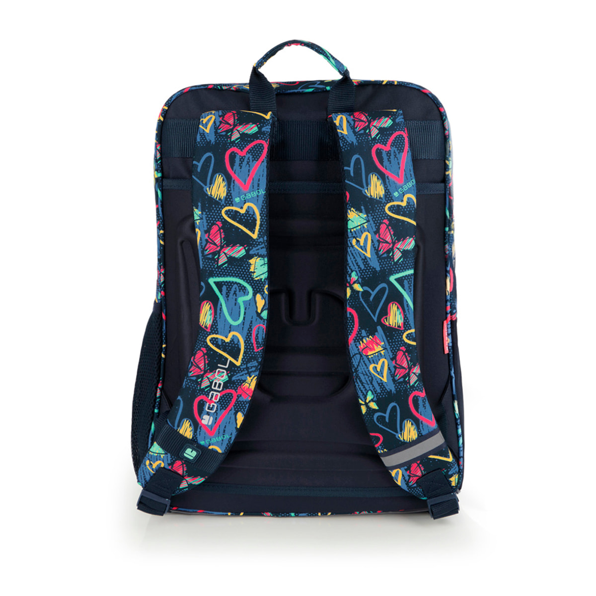 Mochila adaptable a carro Gabol TIZAS con corazones y resistente al agua