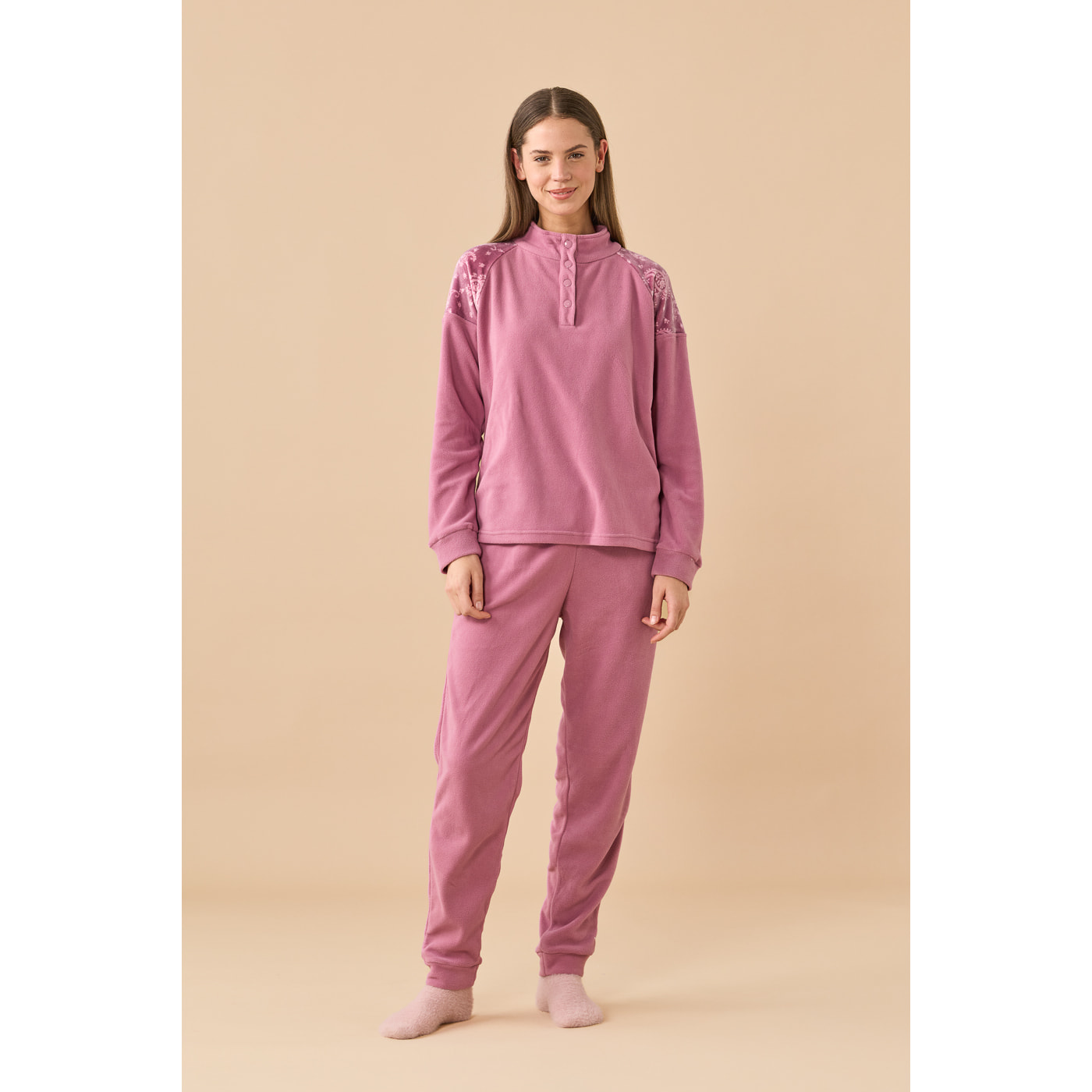 Pigiama donna micropile articolo cachemire. Noidinotte