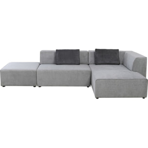 Canapé d'angle Infinity droite gris Kare Design