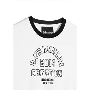 Camiseta Corta Mujer Ribbed Cropped D.Franklin