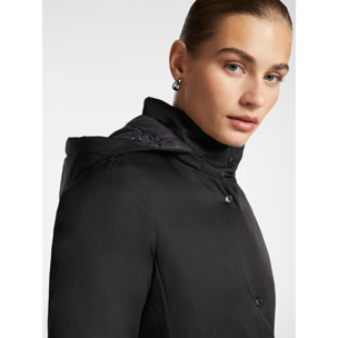 Elena Mirò - Anorak reversible de nailon reciclado impermeable - Negro