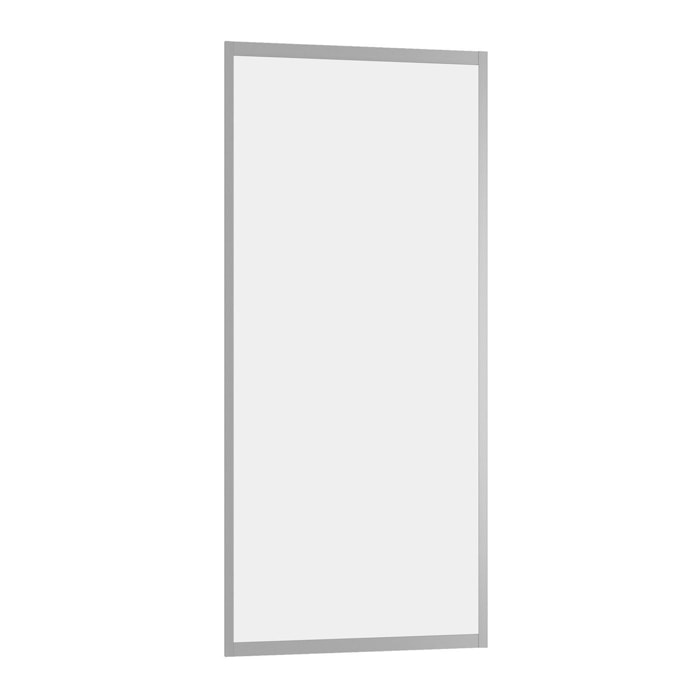 Retour pour Paroi pour douche - 80x200 cm - Profilés Chrome - verre transparent 6mm - CHROMED CRUSH