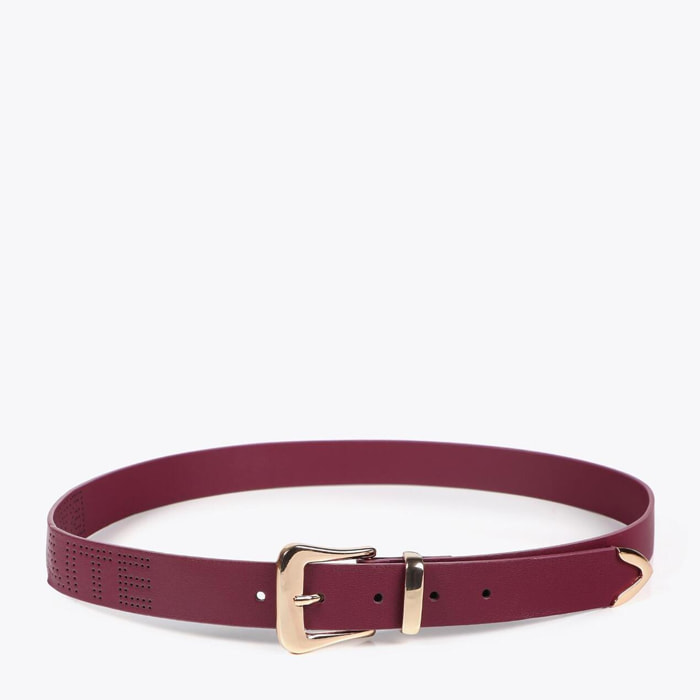 Cintura Nodo Logo Traforato