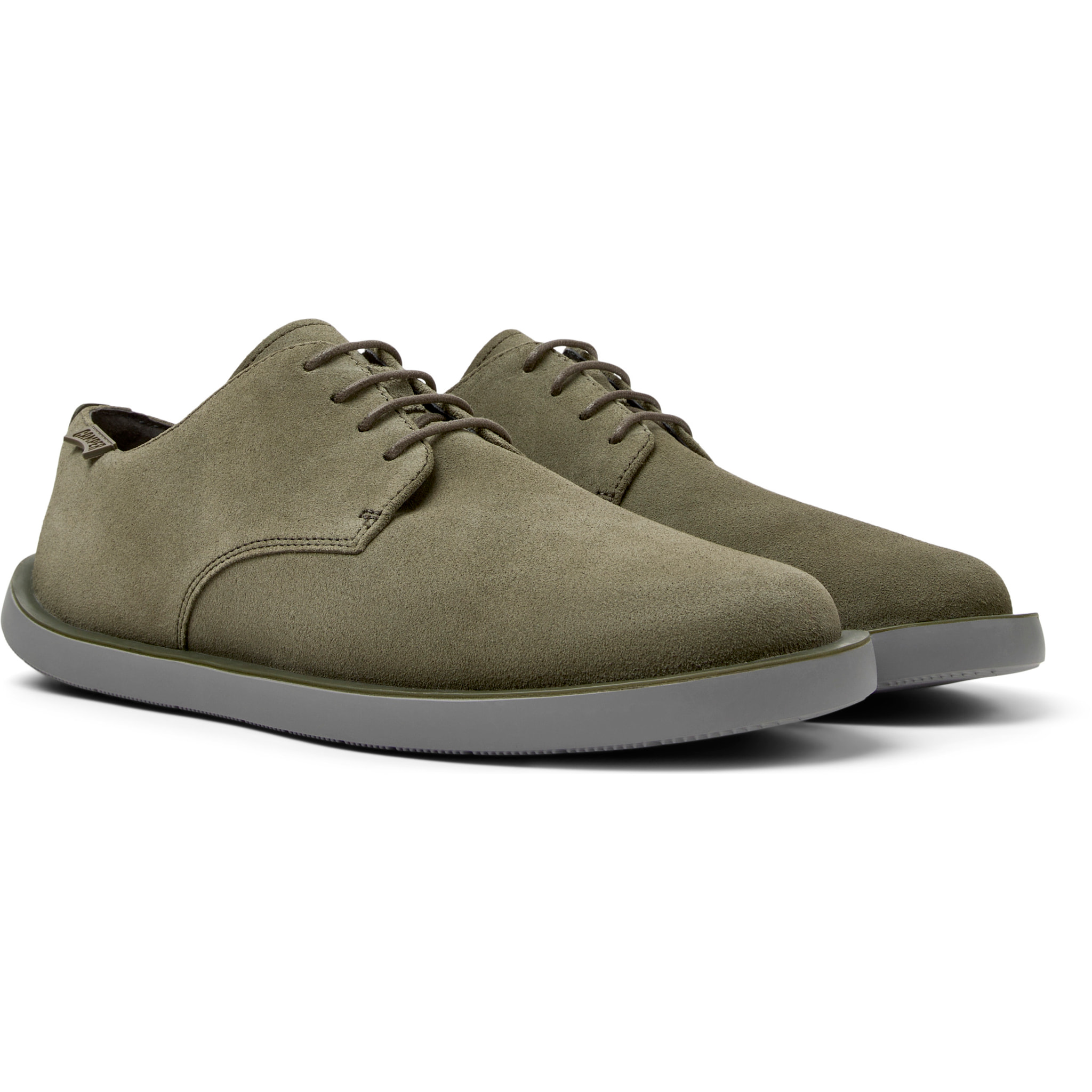 Zapatos de cordones - CAMPER Wagon - Verde - Piel de ante