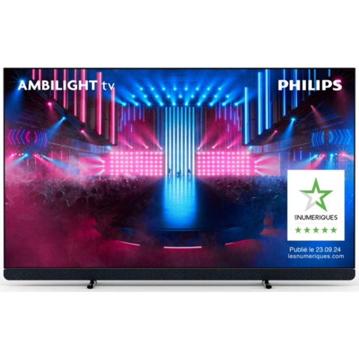 TV OLED PHILIPS 65OLED909 Meta Ambilight Son B&W 2024