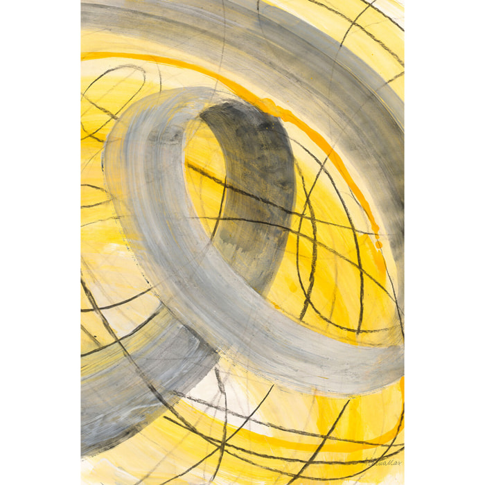 Tableau yellow signal Tableau verre acrylique