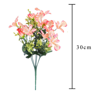 Bouquet Mini Di Orchidee. Altezza 30 Cm - Pezzi 12 - 16X30X16cm - Colore: Altro - Bianchi Dino - Fiori Artificiali