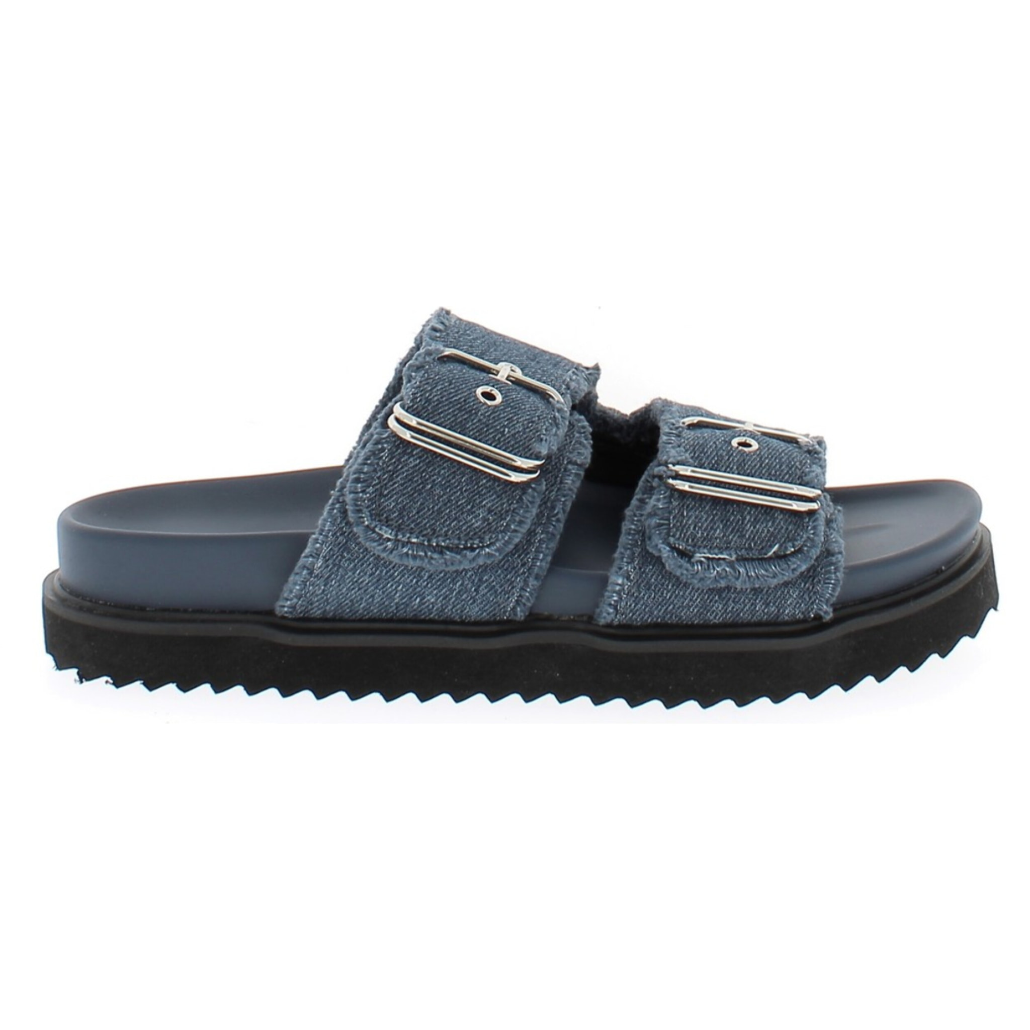 Armata di Mare Scarpe Donna Ciabatte con Doppia Fibbia AMD S61H39 Blu