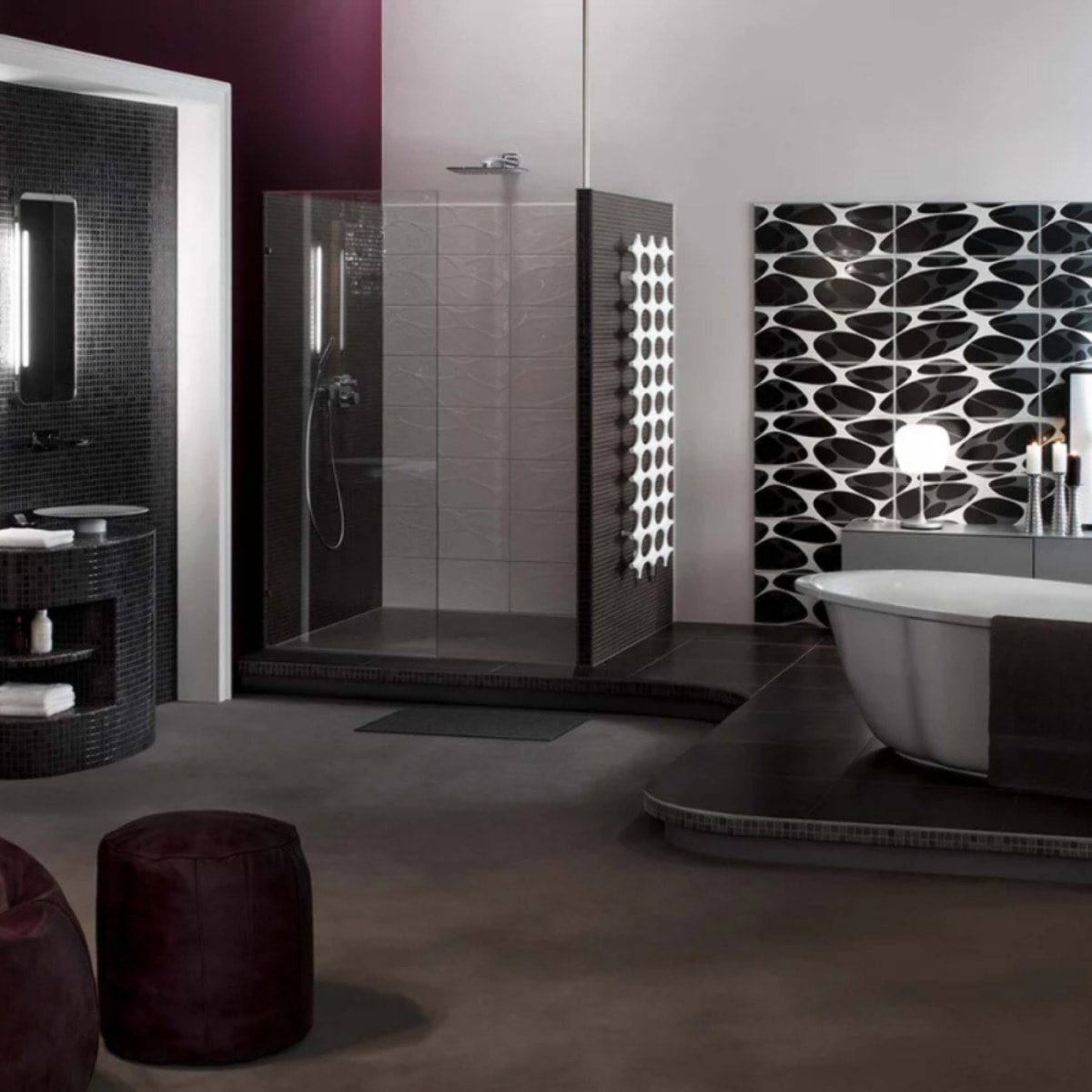 Receveur de douche à carreler 160 x 100 WEDI Fundo Primo rectangle écoulement excentré + bonde horizontale + kit d'étanchéité