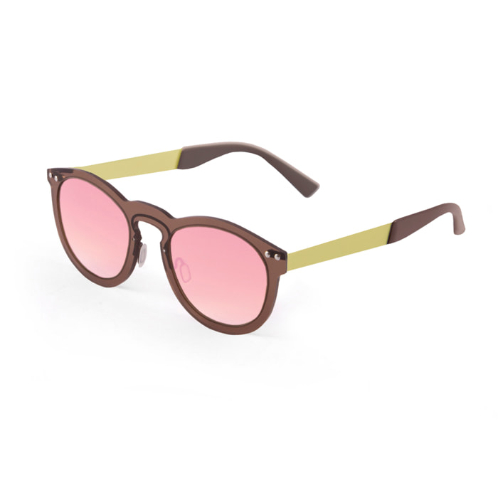 Gafas de sol OCEAN IBIZA - Trans / Rosa con montura marrón transparente y patillas de metal negro