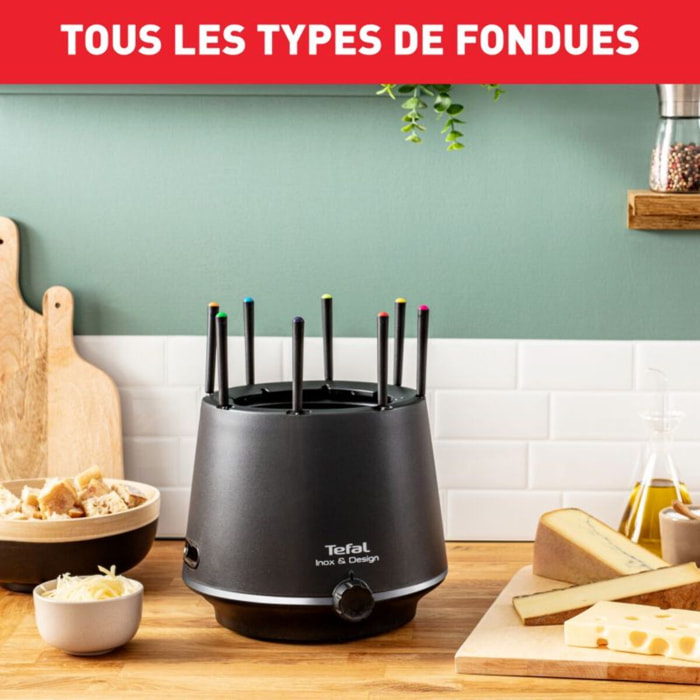 Fondue TEFAL Thermorespect Inox & Design 8P EF265812