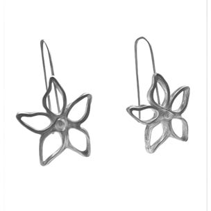 Pendiente gancho Irregular Blom en plata chapado 10µ