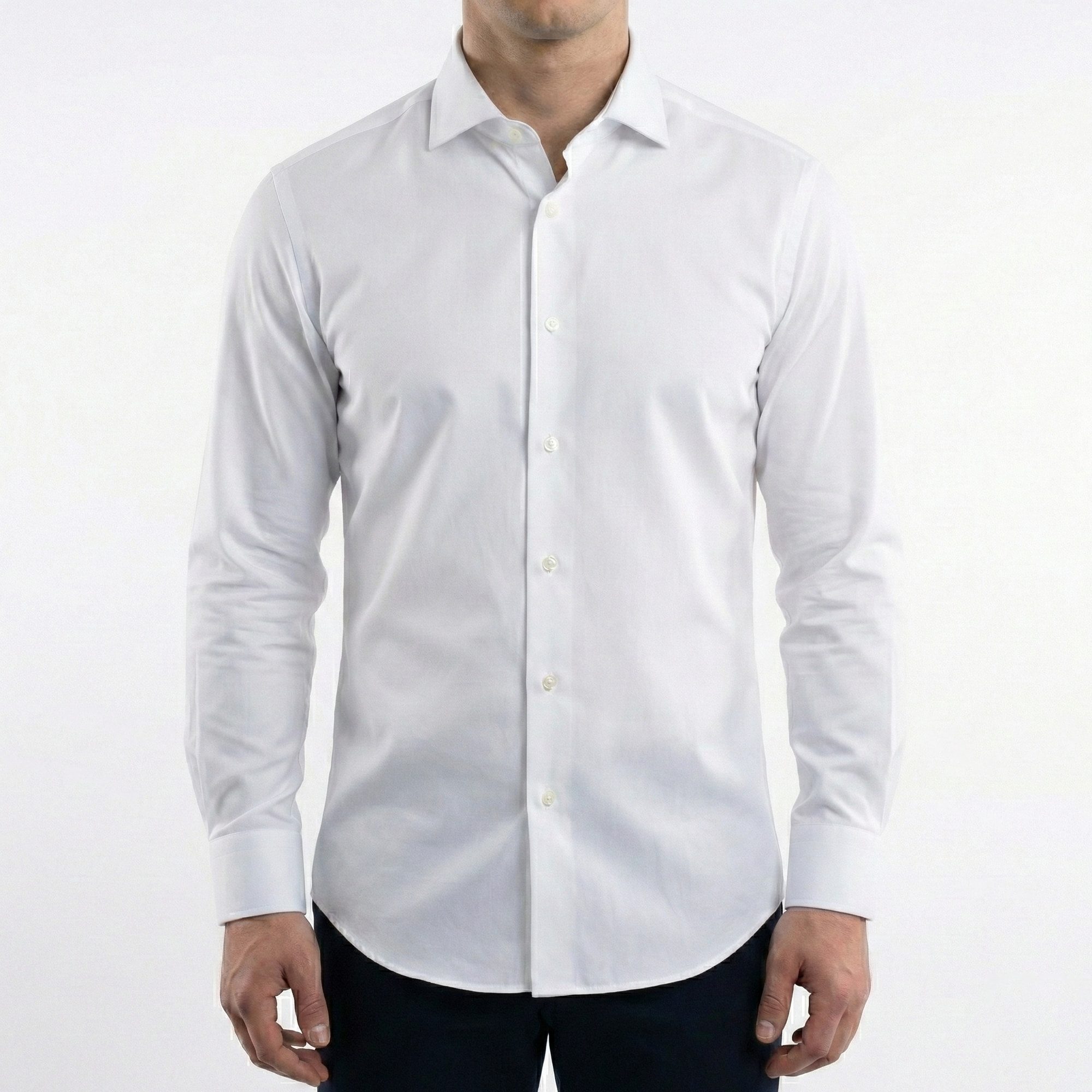 Camicia collo francese slim fit