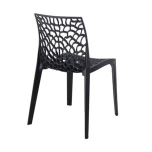 Chaise de repas ajourée et empilable - GRUYERE 2