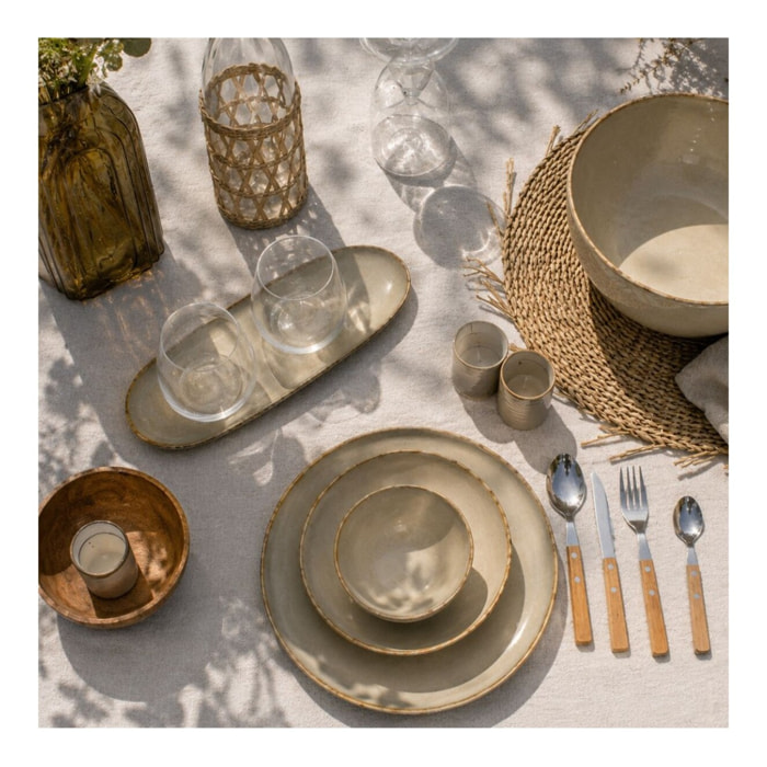 Lot de 6 grandes assiettes, DUNE