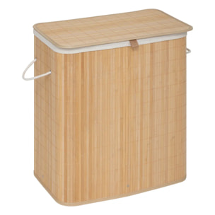 Panier à linge 100L double bambou