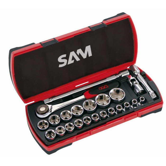 Coffret de 23 douilles et accessoires SAM - 75SH23