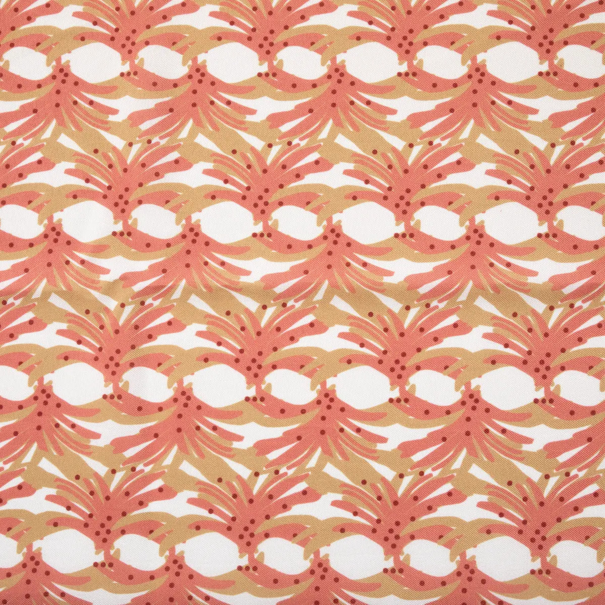 Nappe imprimée anti-tache "Zelie" - rose terracotta - 140x240 cm