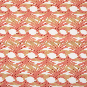 Nappe imprimée anti-tache "Zelie" - rose terracotta - 140x240 cm