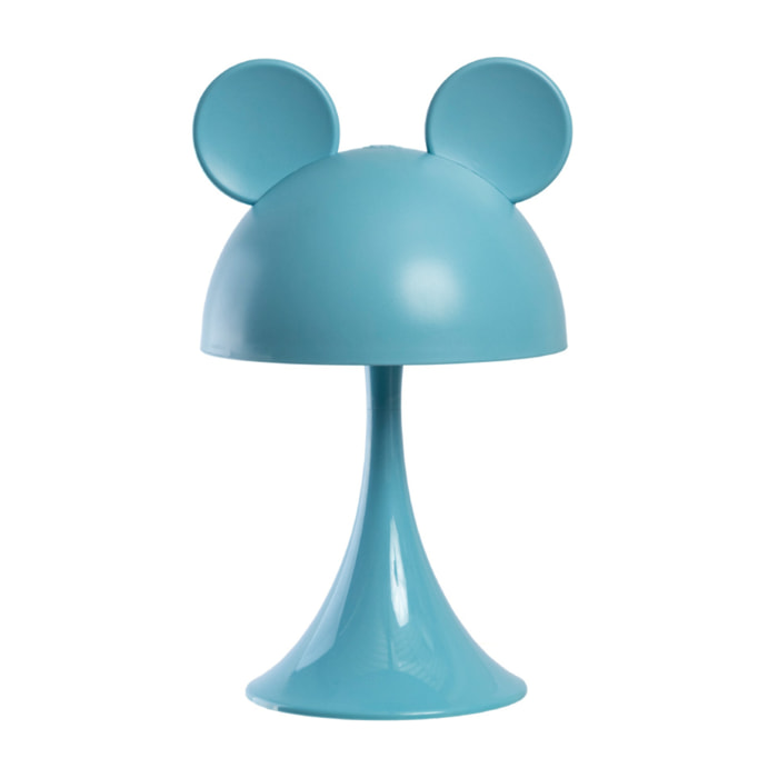 Lampada Led Per Bambini Da Tavolo Comodino Ricaricabile Modello Simply Mouse Azzurro