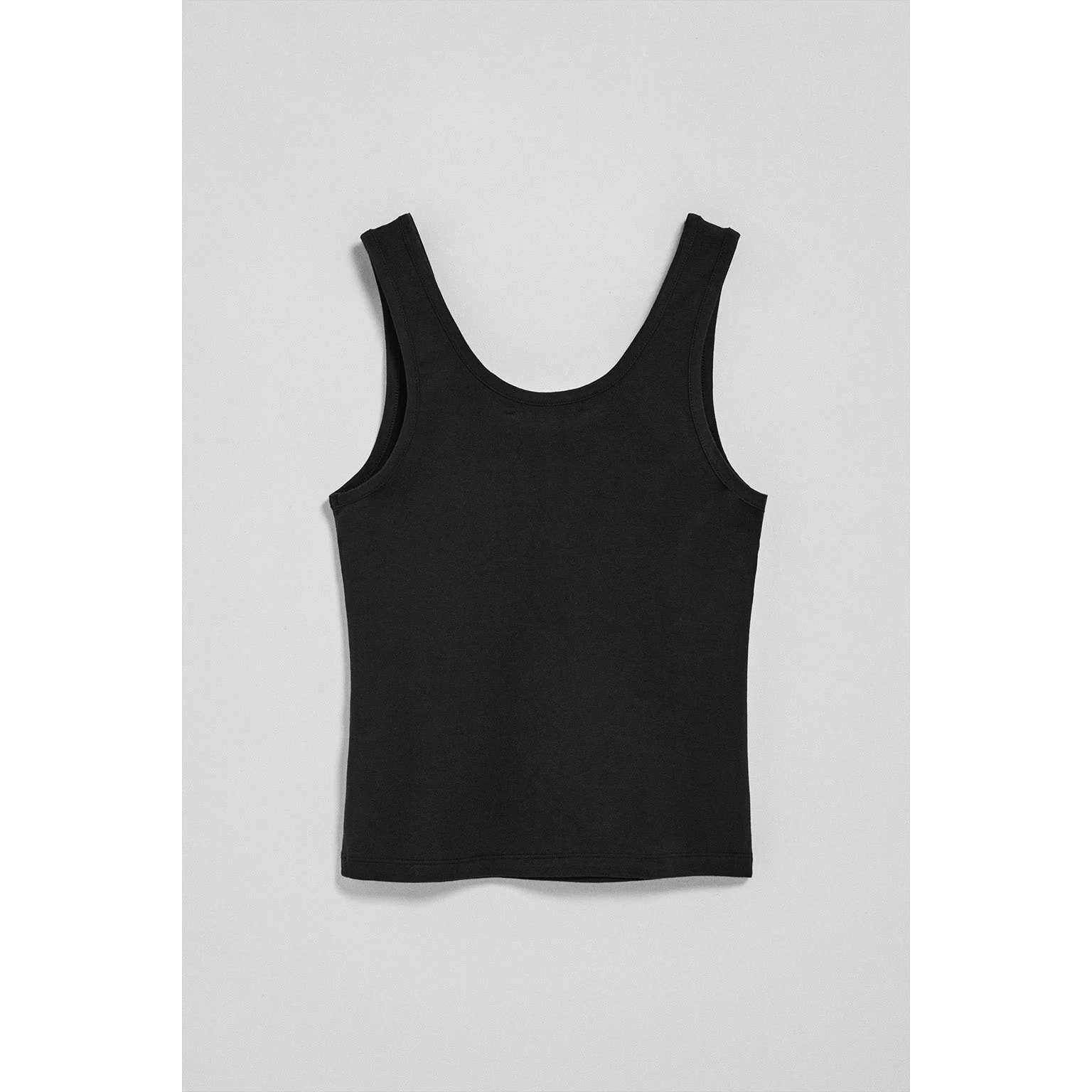 Camiseta negra de tirantes con bordado Rigby Go