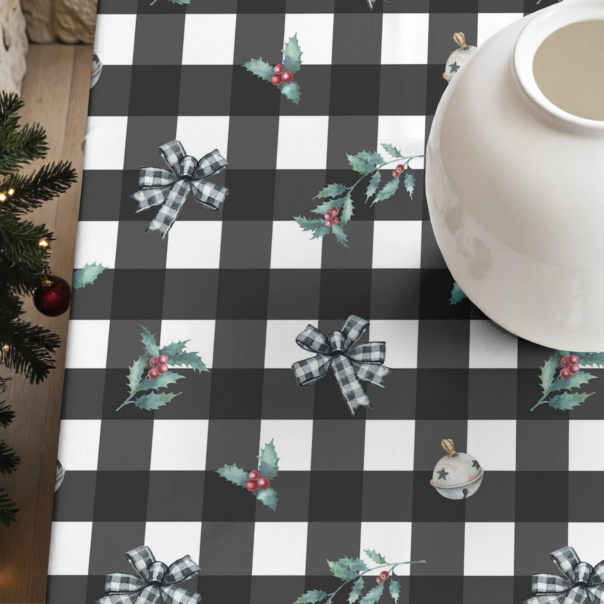 Nappe en résine Anti-tâches Elegant Christmas 1