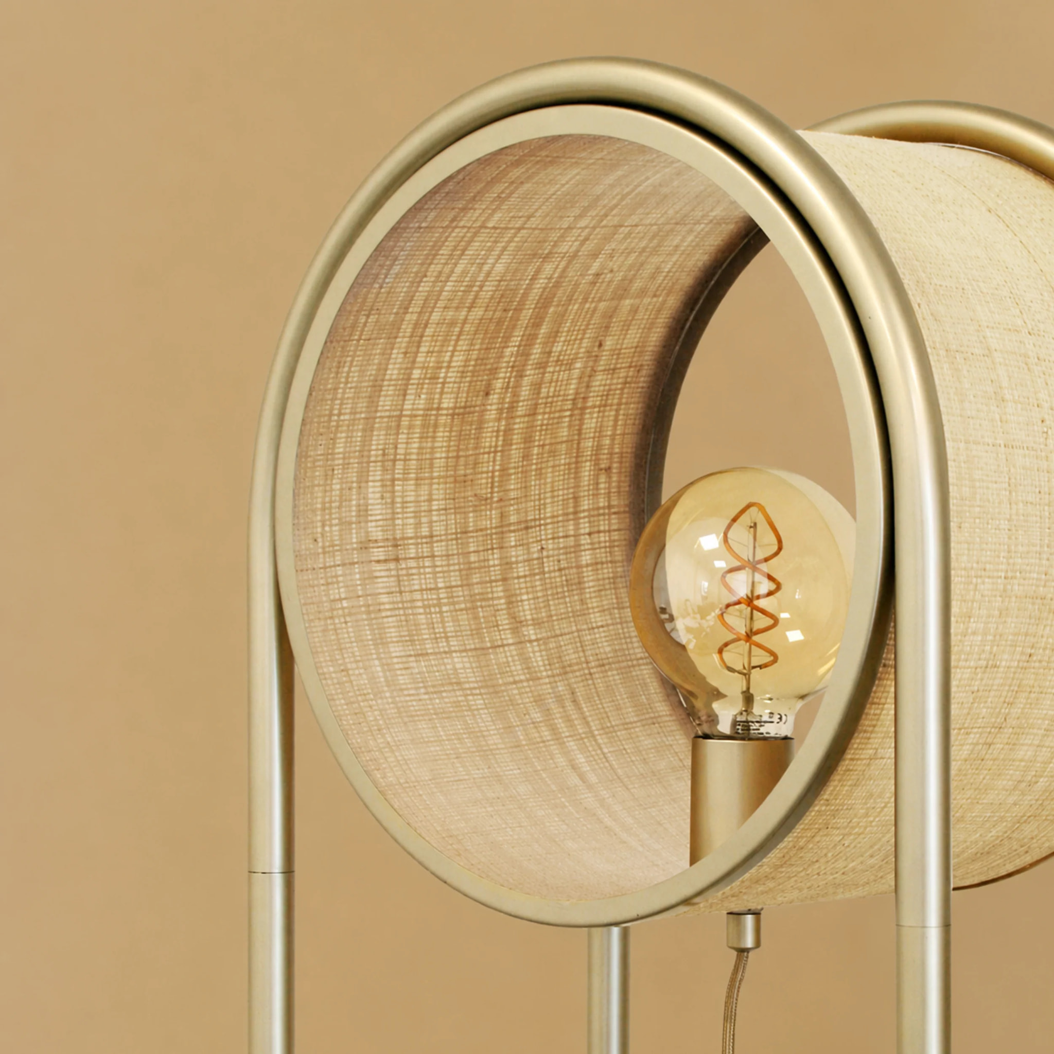 Lampe à poser en fibre naturelle - Bob