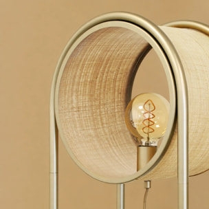 Lampe à poser en fibre naturelle - Bob
