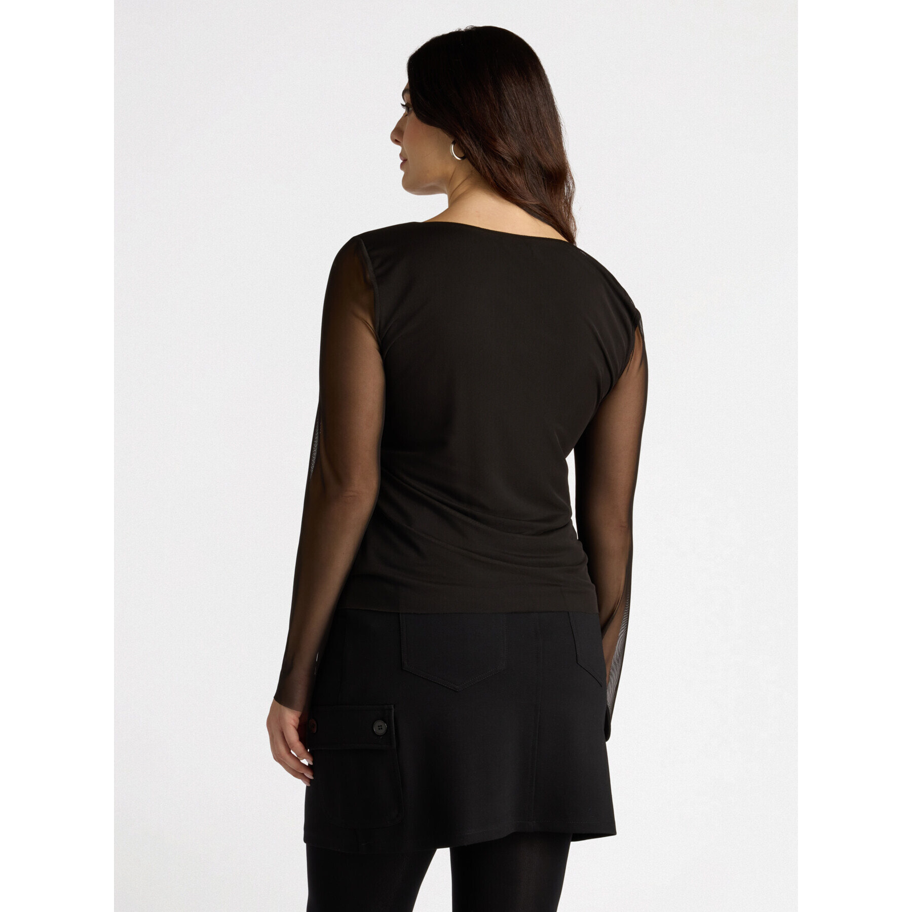 Fiorella Rubino - Camiseta de tul - Negro