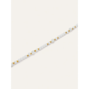 Pulsera Clara Acero Baño Oro