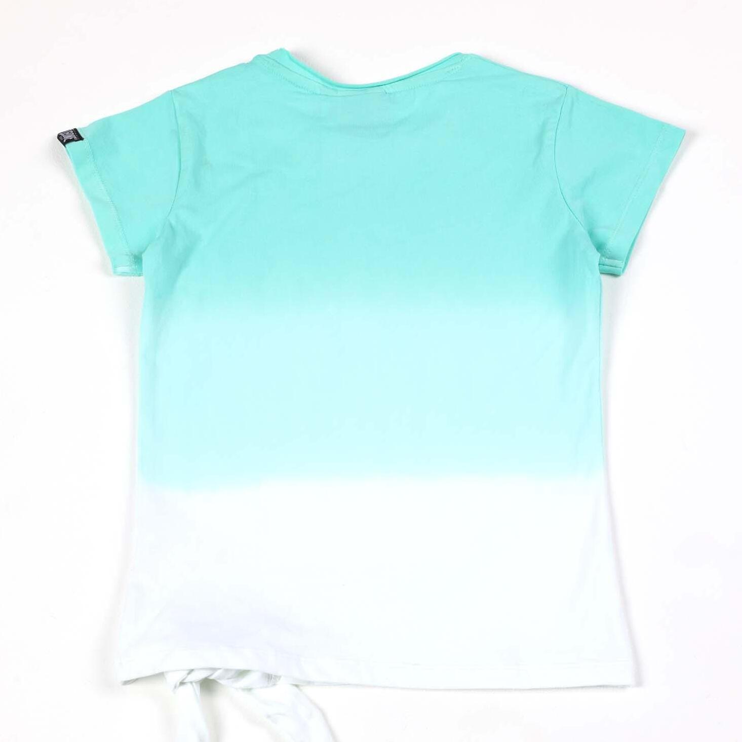 T-shirt a maniche corte da bambina in cotone Leone Bright