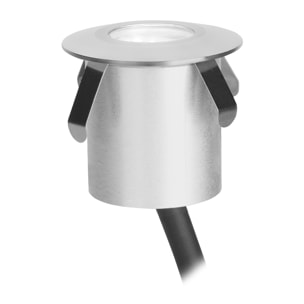 Forlight Senya - Foco Empotrable de Suelo y Pared LED IP65 de 4cm de Diámetro. LED 1W Blanco Cálido 3000K. Foco Empotrable Exte