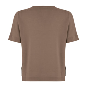 Top a maniche corte Merino Blend Top Short Sleeves