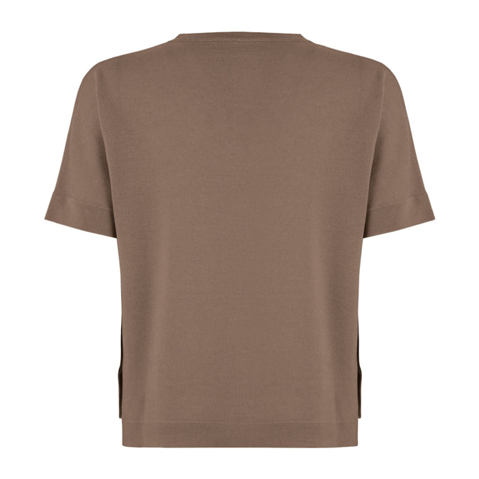 Top a maniche corte Merino Blend Top Short Sleeves