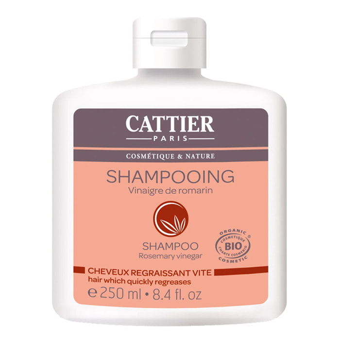 Shampooing Vinaigre de Romarin  - Cheveux Regraissant Vite 250 ml