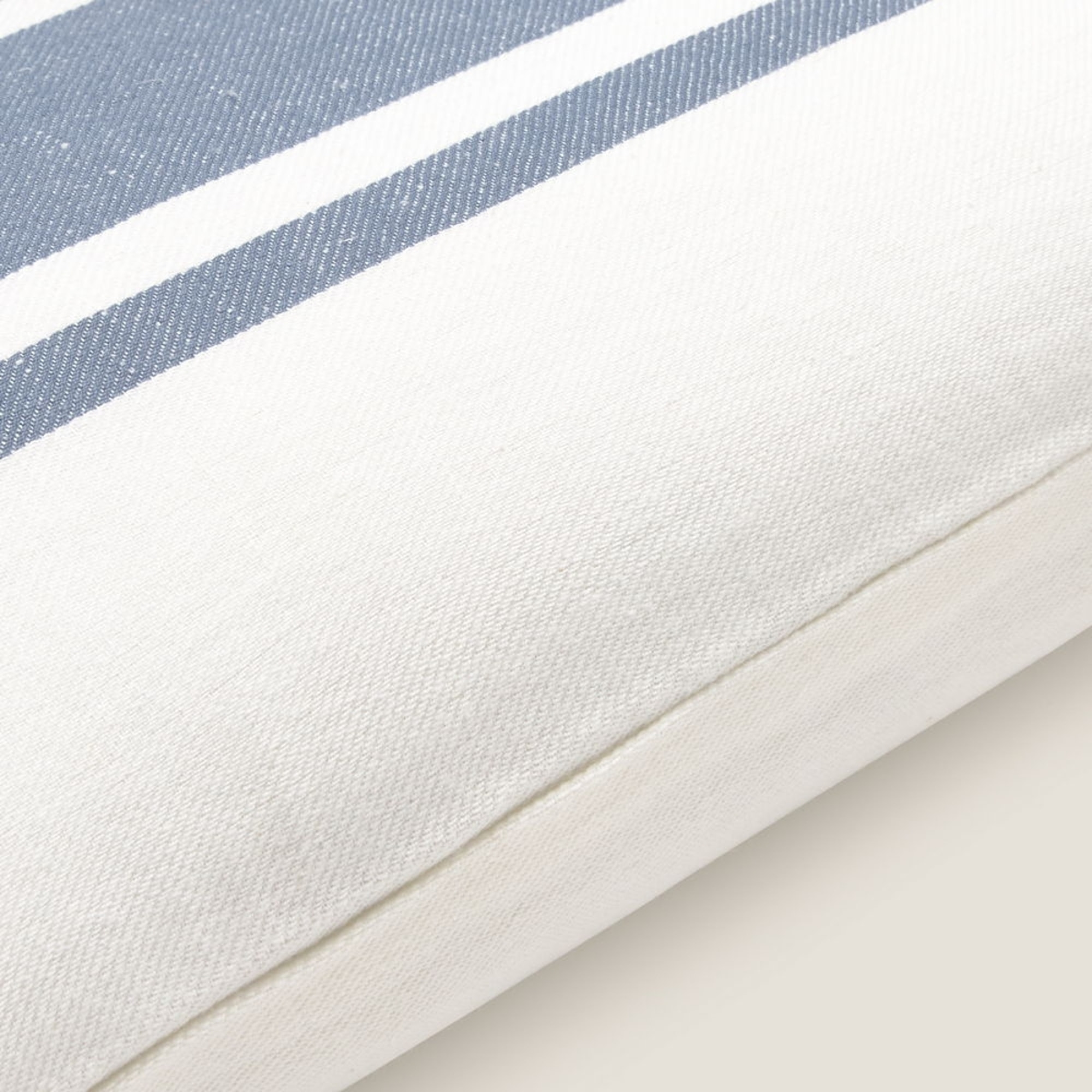 Funda de cojín algodón rayas Sonarec color azul Algodón