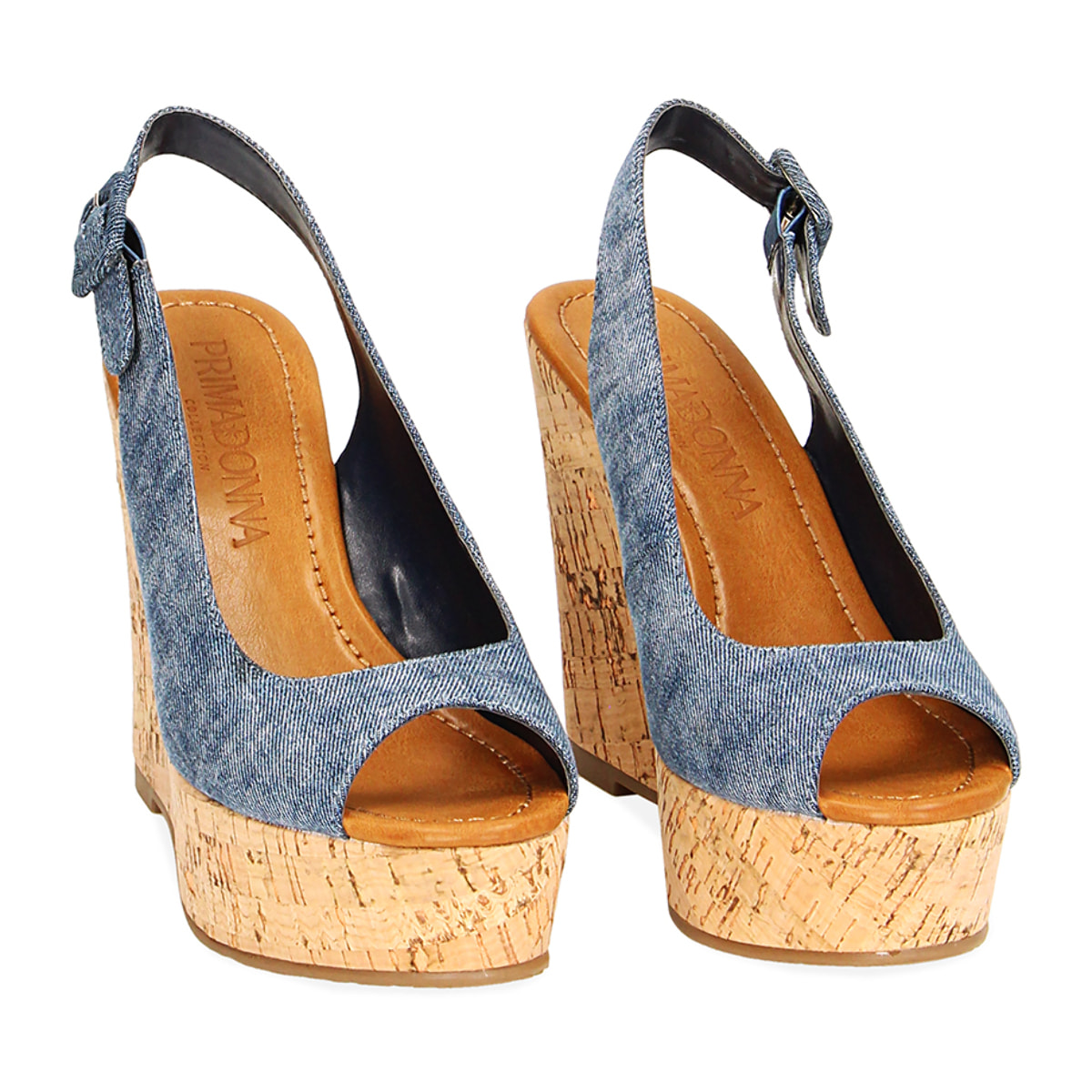 Zeppe jeans in sughero