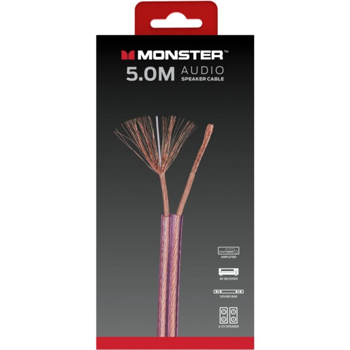 Câble Jack MONSTERCABLE AUDIO POUR HAUT-PARLEUR 5M