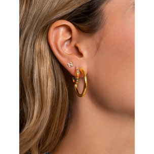 Orecchino Gleam Colors Argento Placcato Oro