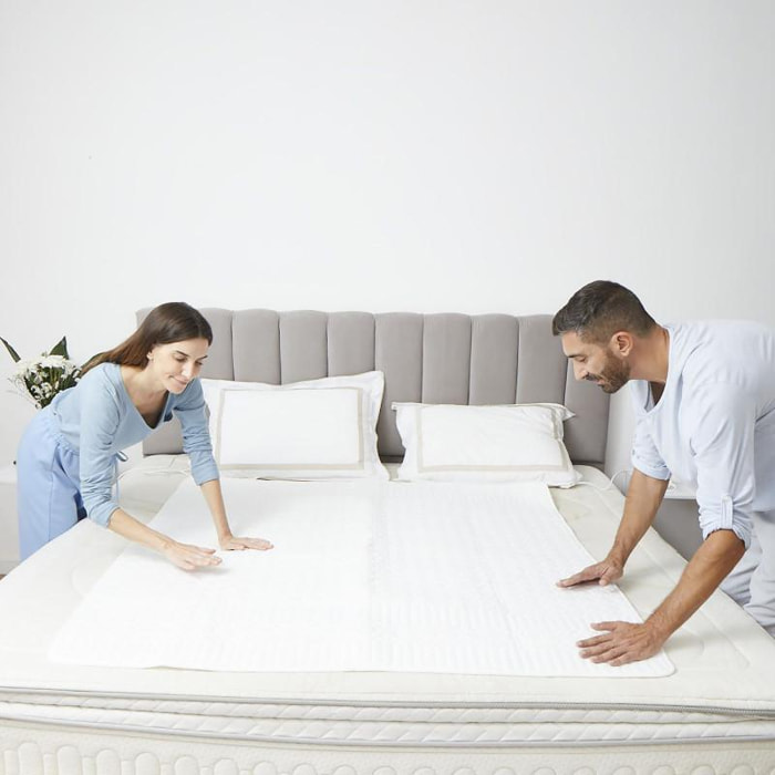 Chauffe-matelas double avec 2 interrupteurs