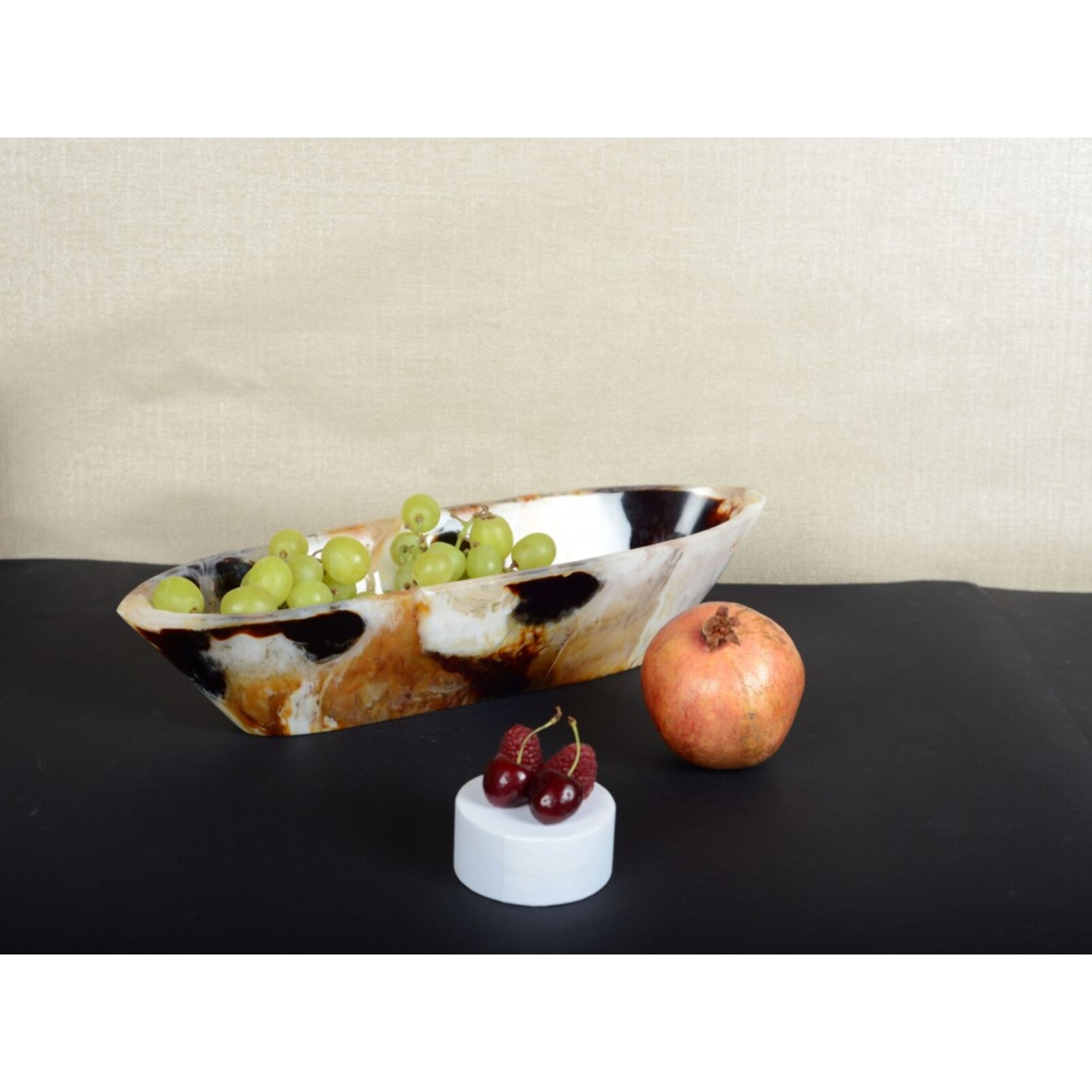 Coupe a fruits en resine 40x14x9cm