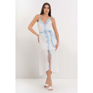 Kocca - Abito da donna in cotone con spalline sottili e cintura Donna