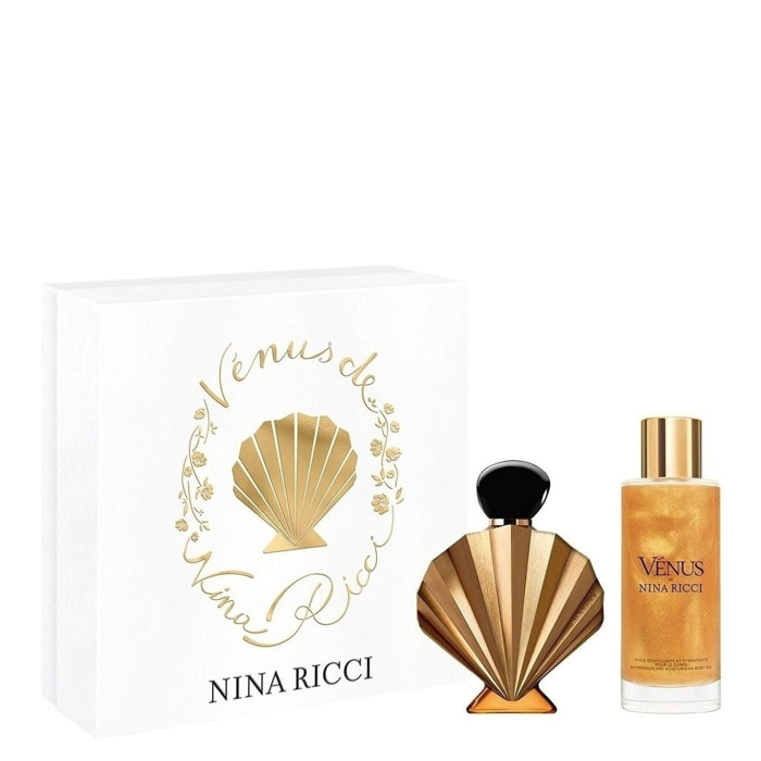 Vénus de Nina Ricci - Coffret Vénus Eau de Parfum 50 ml + Huile Scintillante et Hydratante pour le Corps 100 ml