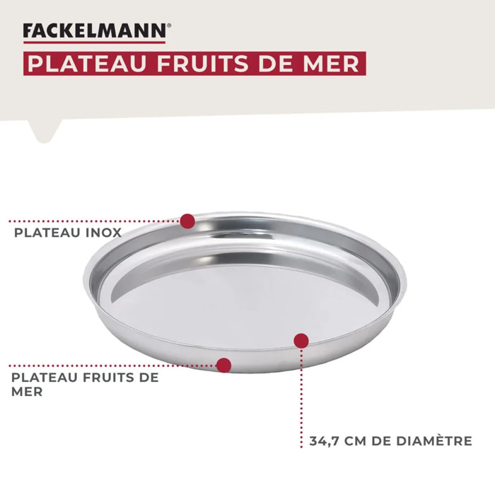 Ensemble de support et plateau pour fruits de mer Fackelmann Spécialités Culinaires
