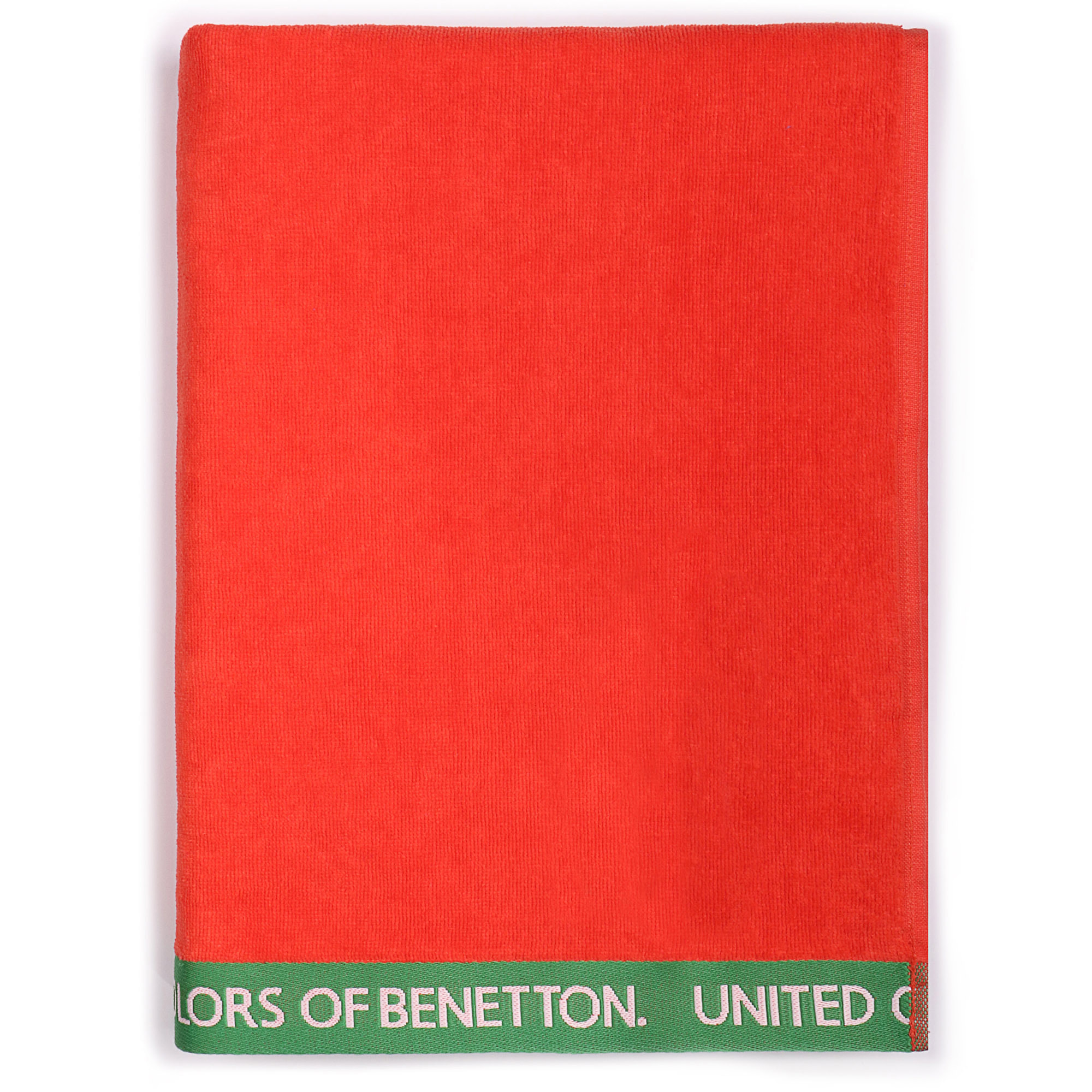 Toalla de playa  velour  rojo  benetton