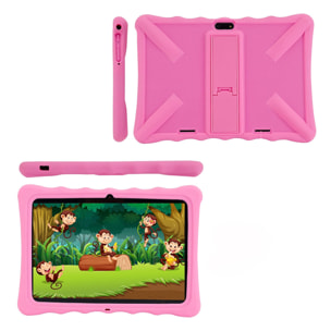 Tablet Infantil T10 WiFi + Dual SIM. SO Android 10 con IWAWA. Pantalla 10,1'' 1280x800px. SC7731E, ARM Cortex™-A7 Quad-Core,1.3Ghz 2GB RAM + 32GB. Doble cámara.