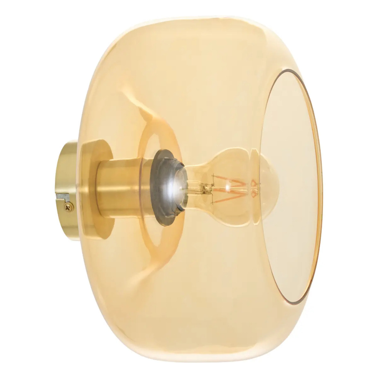 Plafonnier applique Ophia rond D.26cm doré