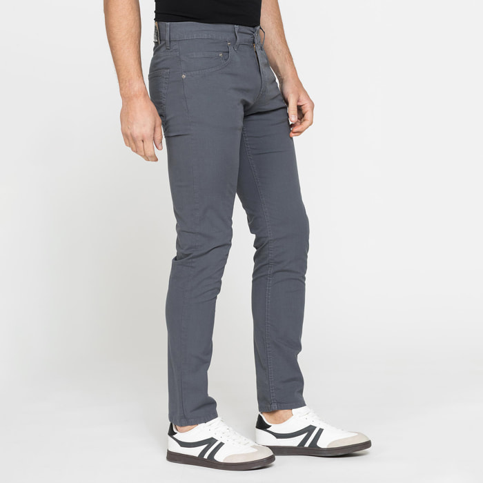 PANTALONE COLORATO DA UOMO IN COTONE STRETCH